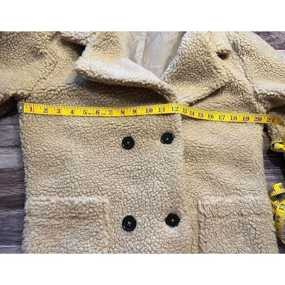 Monnari Women’s Sherpa Double Breasted Coat (Sz Med) - Picture 6 of 7